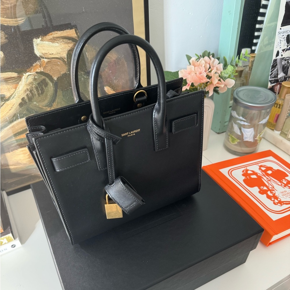 SAINT LAURENT SAC DE JOUR - NANO BLACK